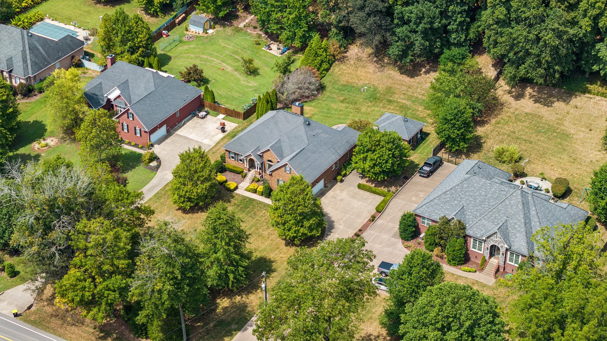 Nearby I-40 access is useful benefit of living off of Charlotte Pike. No need to sacrifice ease for privacy, as this home generously provides both.