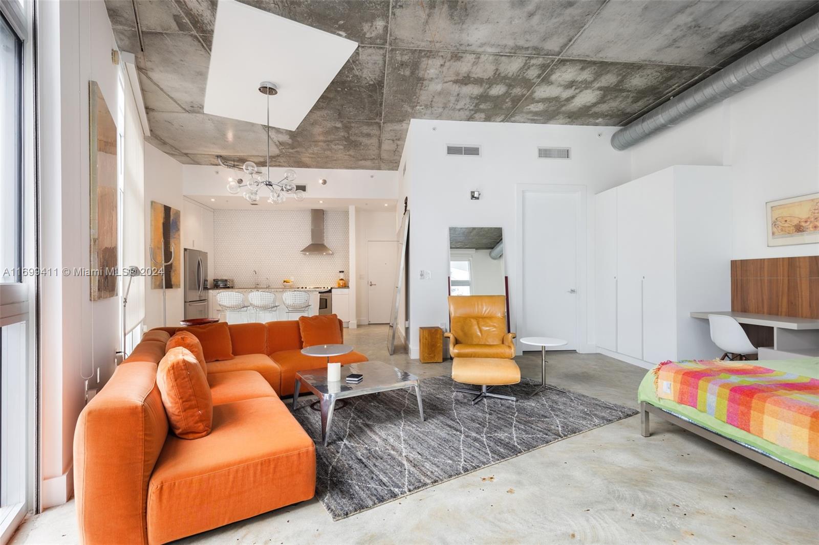 a view of living room with furniture