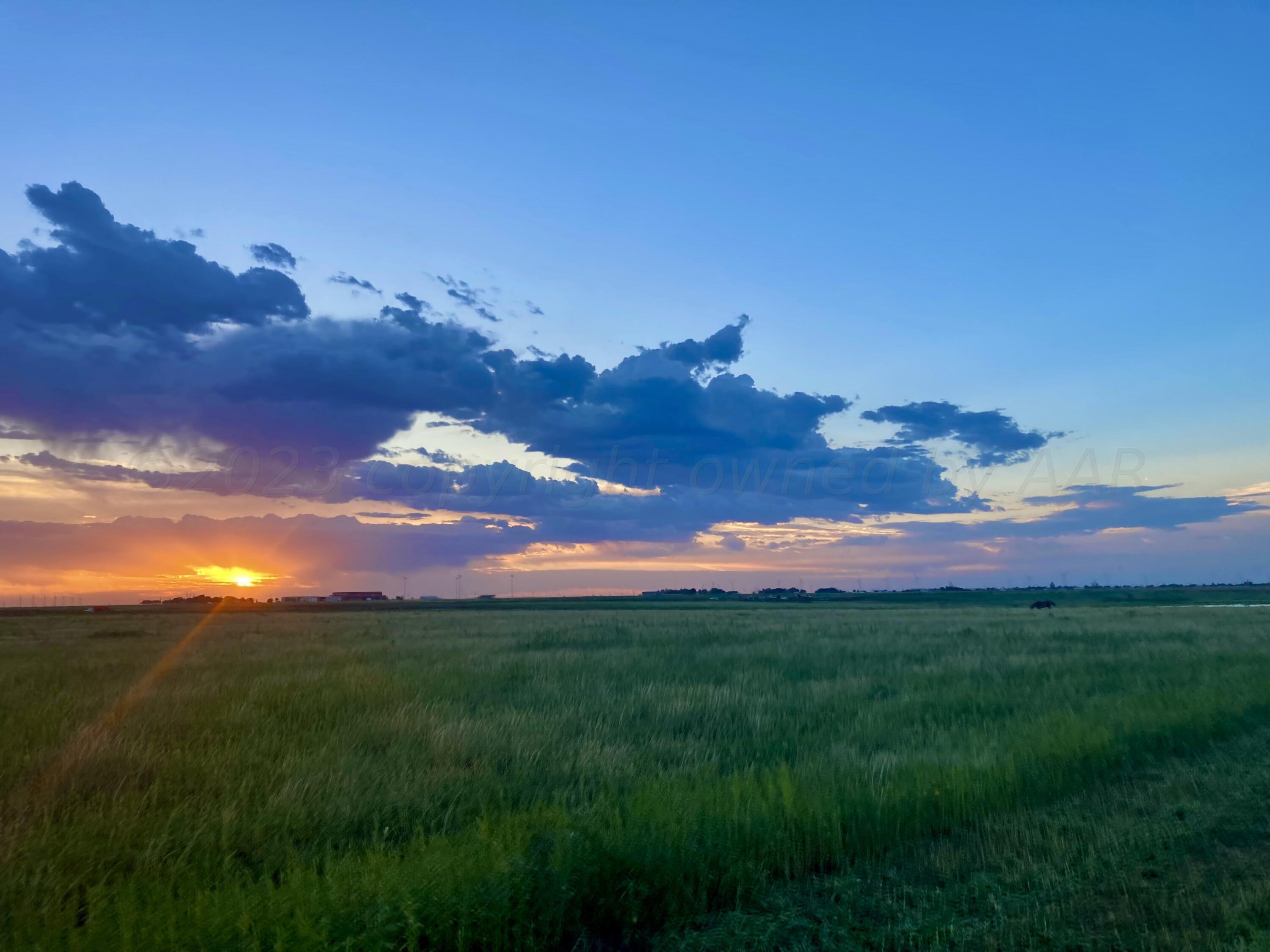 a view of a sunset