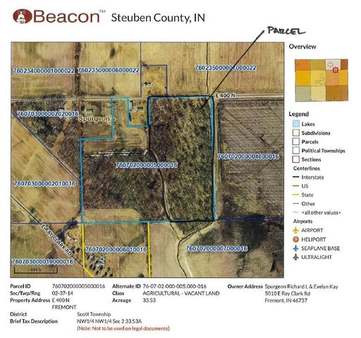 $150,000 | 0 East 400 North | Scott Township - Steuben County