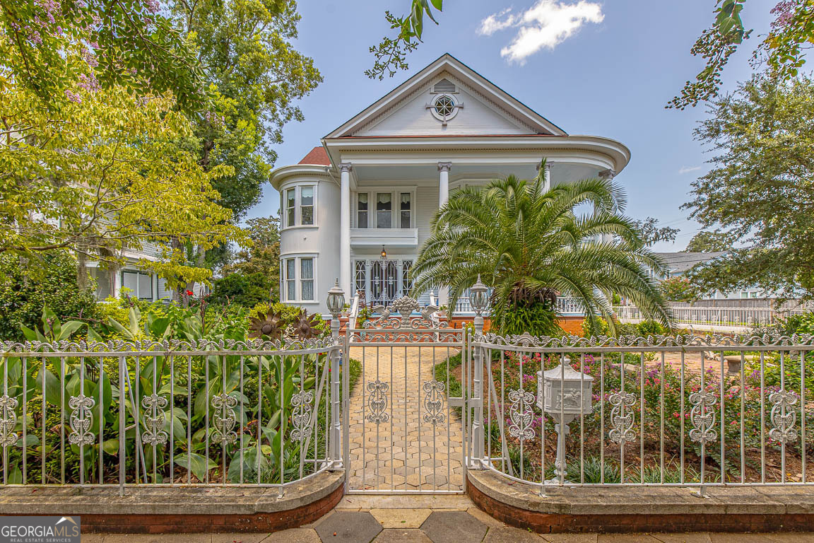 a view of front door of house