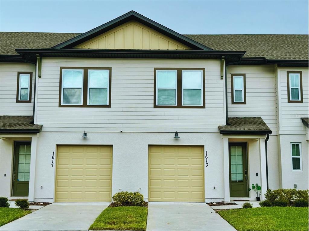 a front view of a house