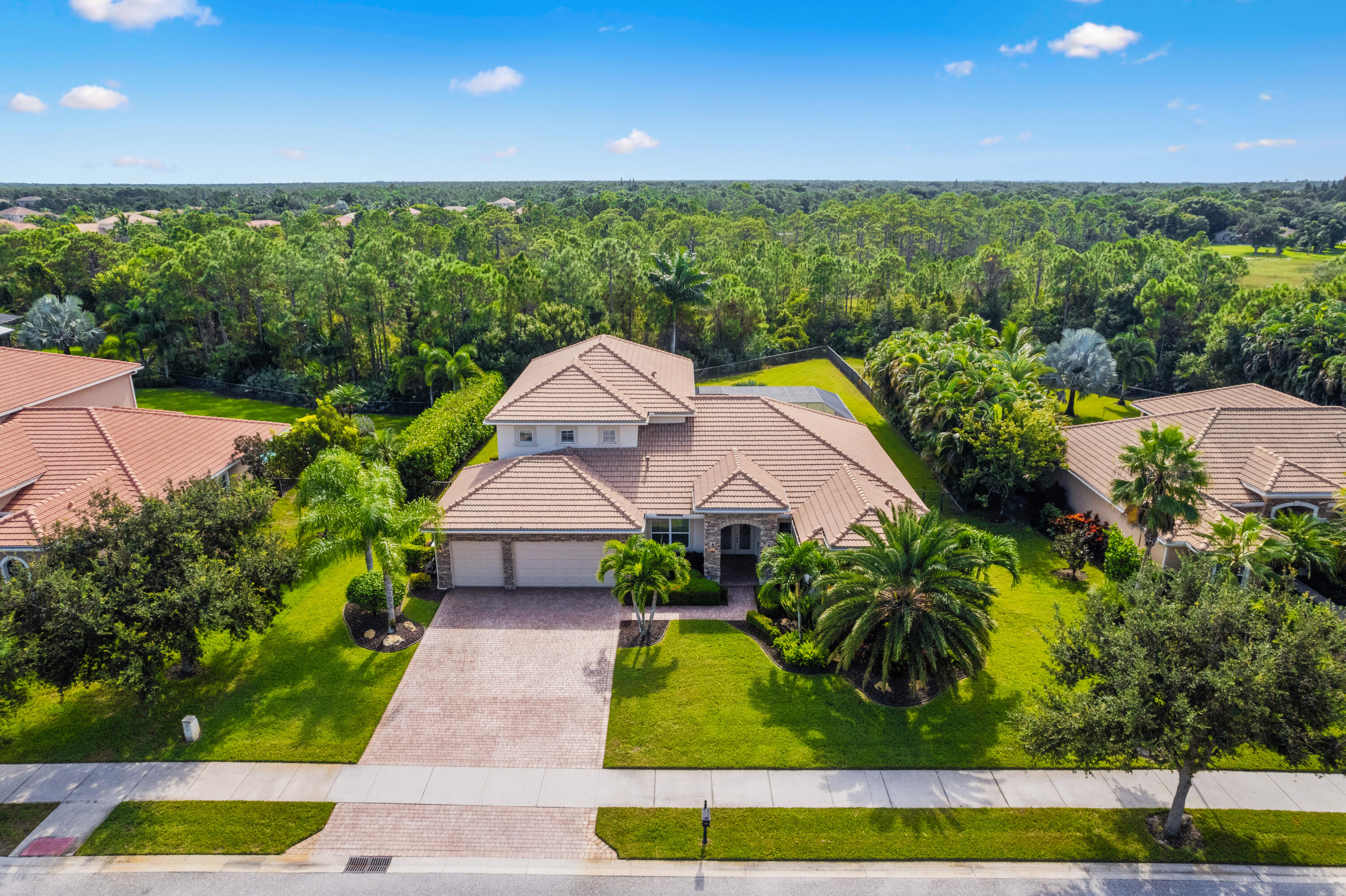 a aerial view of a house