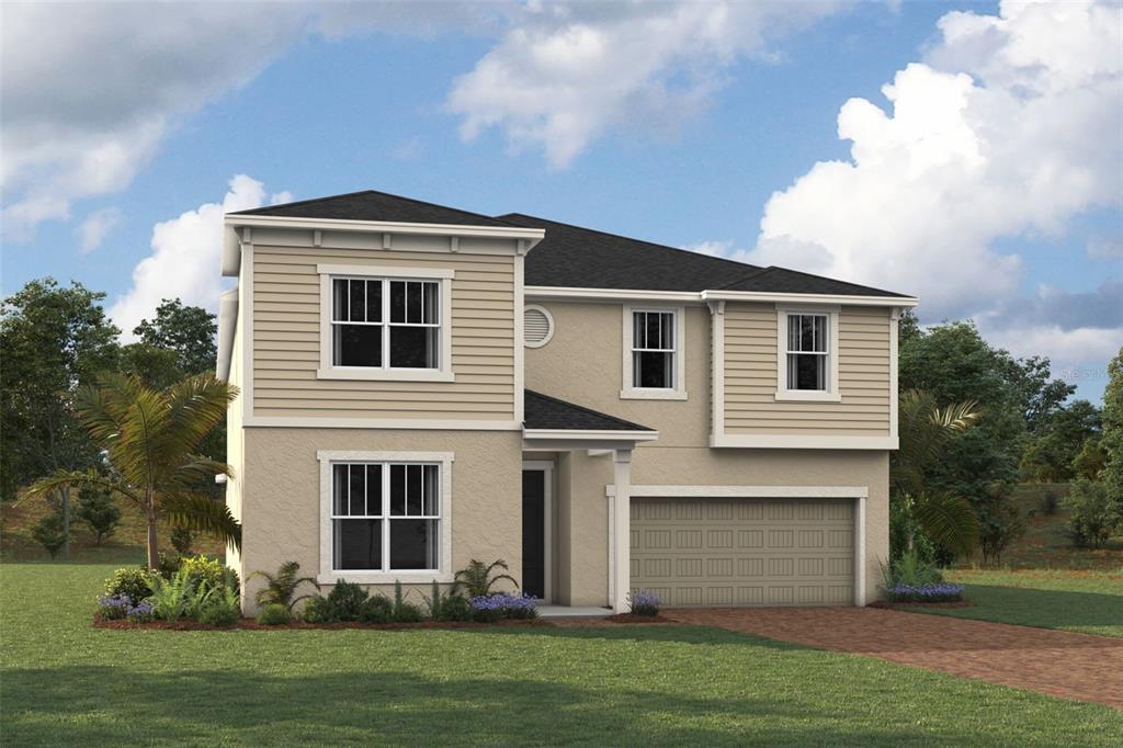 Architect's Rendering - Napa III Exterior - Coastal Elevation