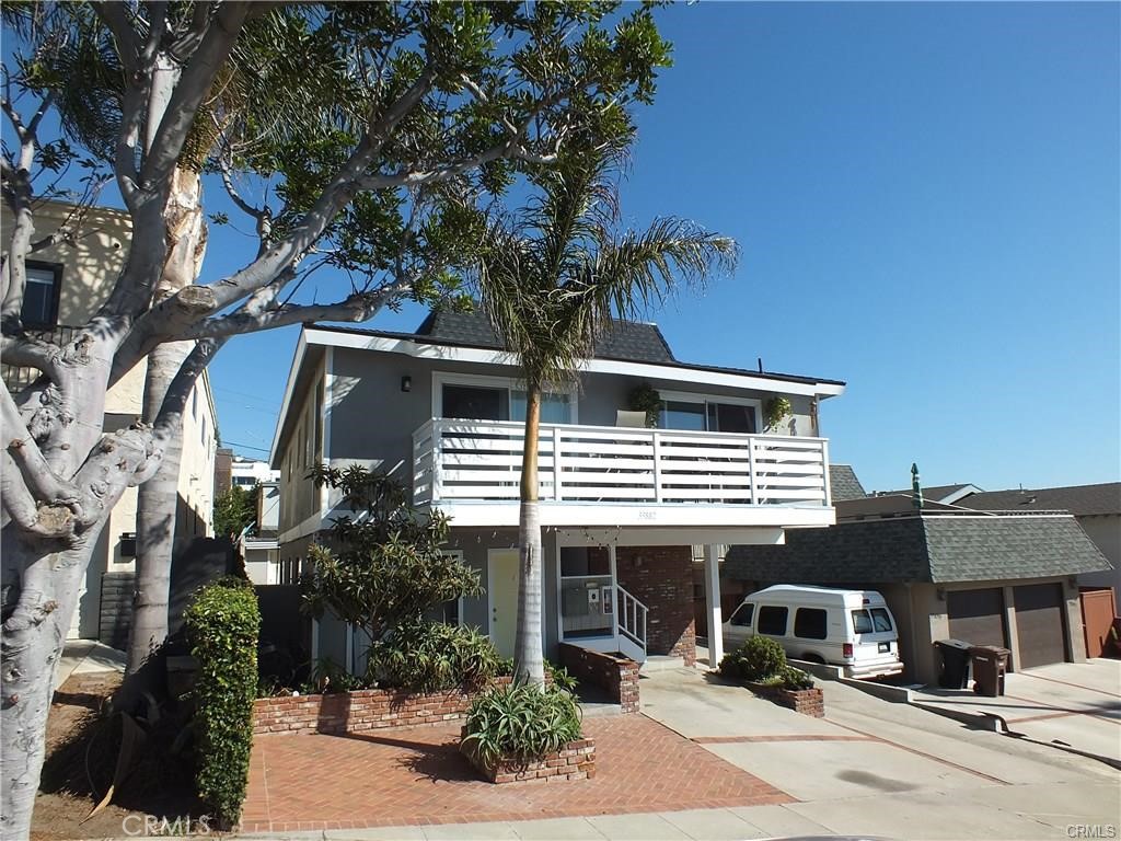 a view of a house with a patio