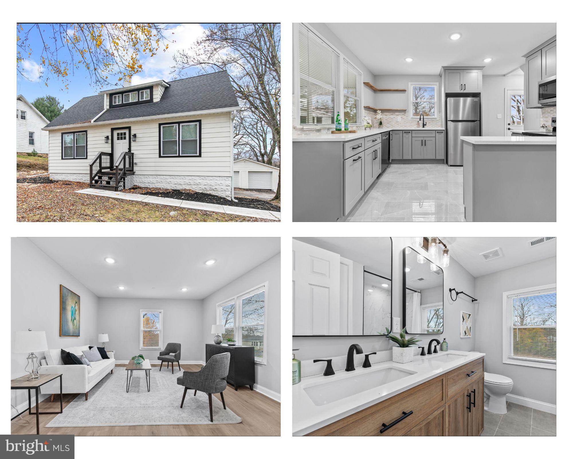 a view of living room kitchen with stainless steel appliances kitchen island granite countertop a sink and cabinets