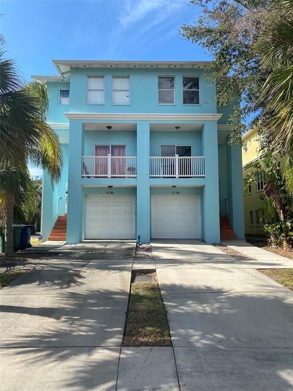 a front view of a house