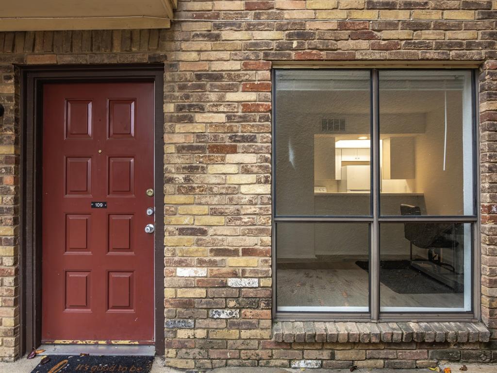 a view of a door of the house