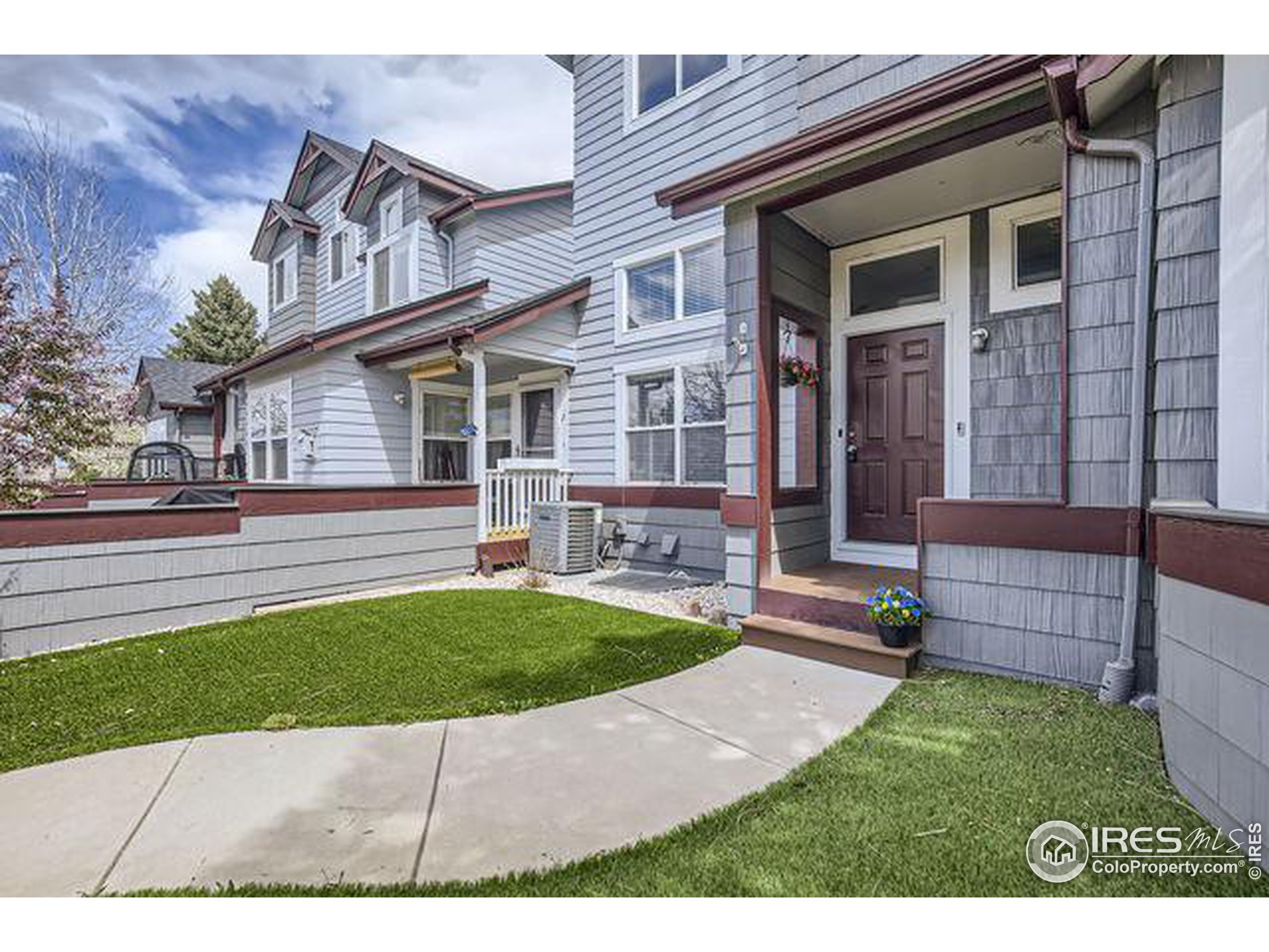 a view of a house with a patio