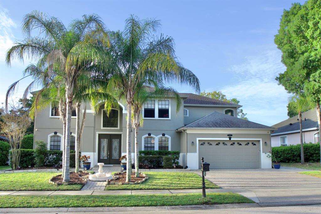 a front view of house with yard