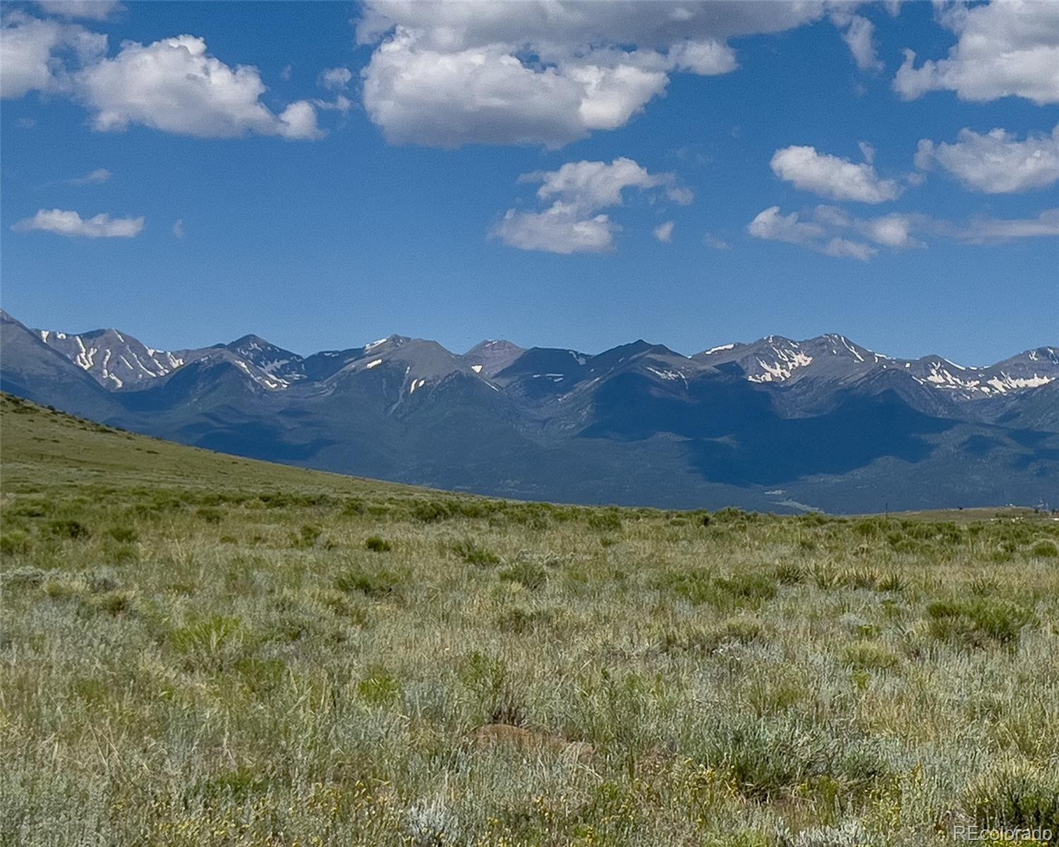 a view of an outdoor space and mountain view