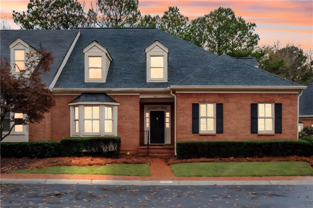 a front view of a house