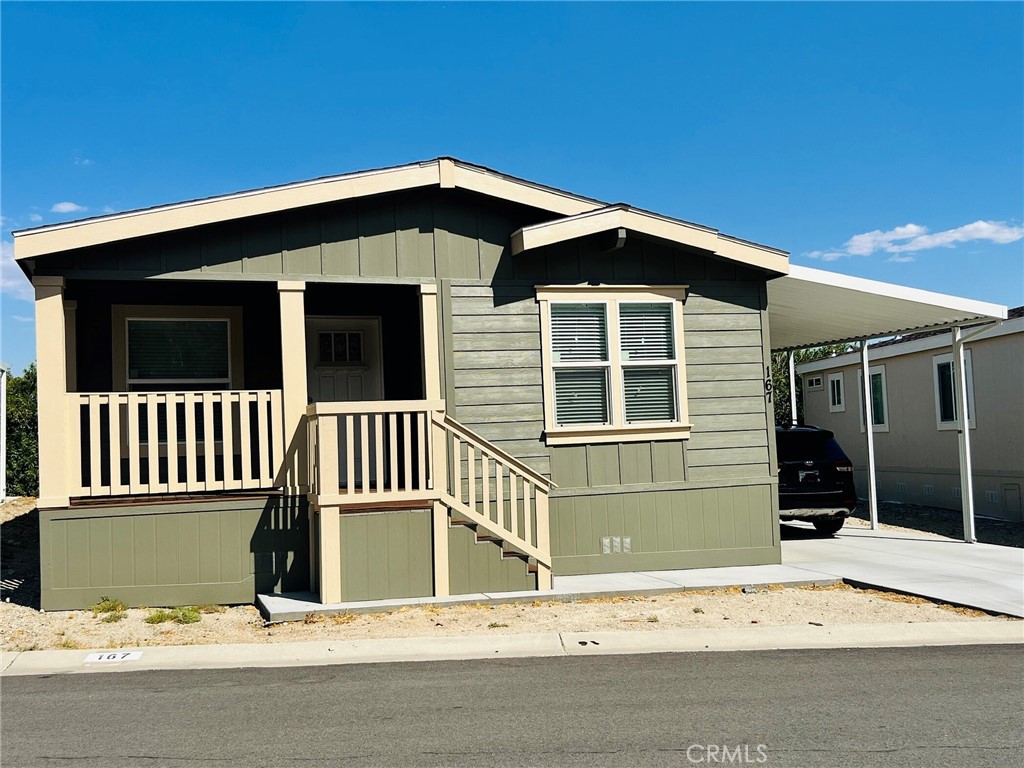 a front view of a house