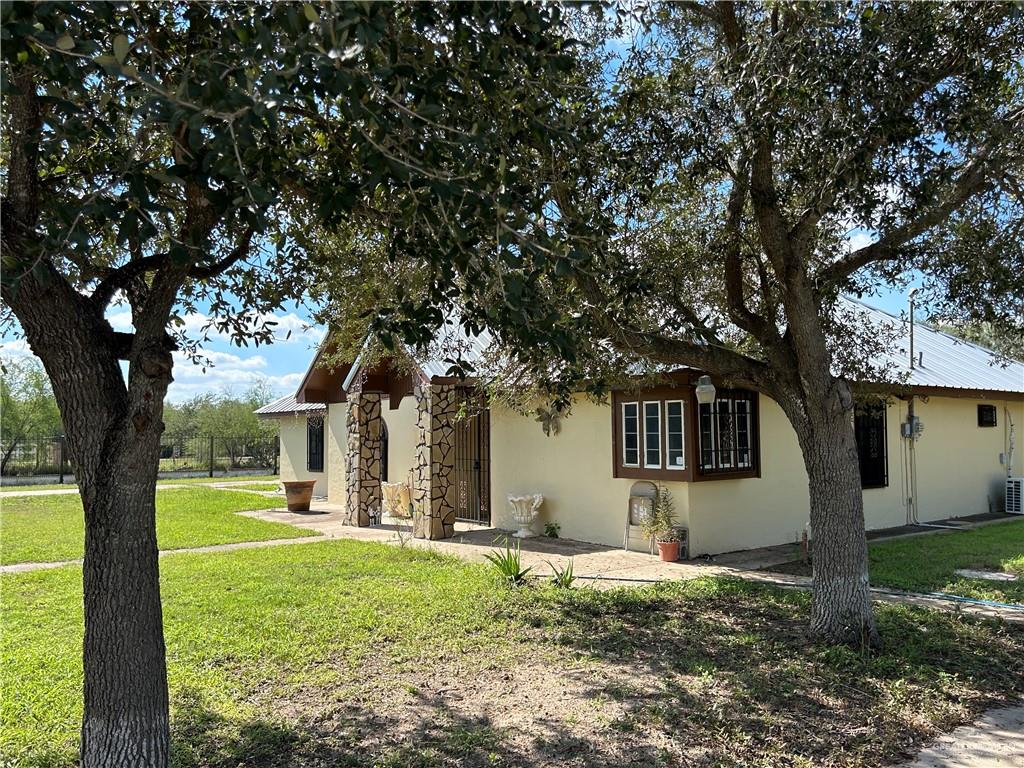 a front view of house with yard