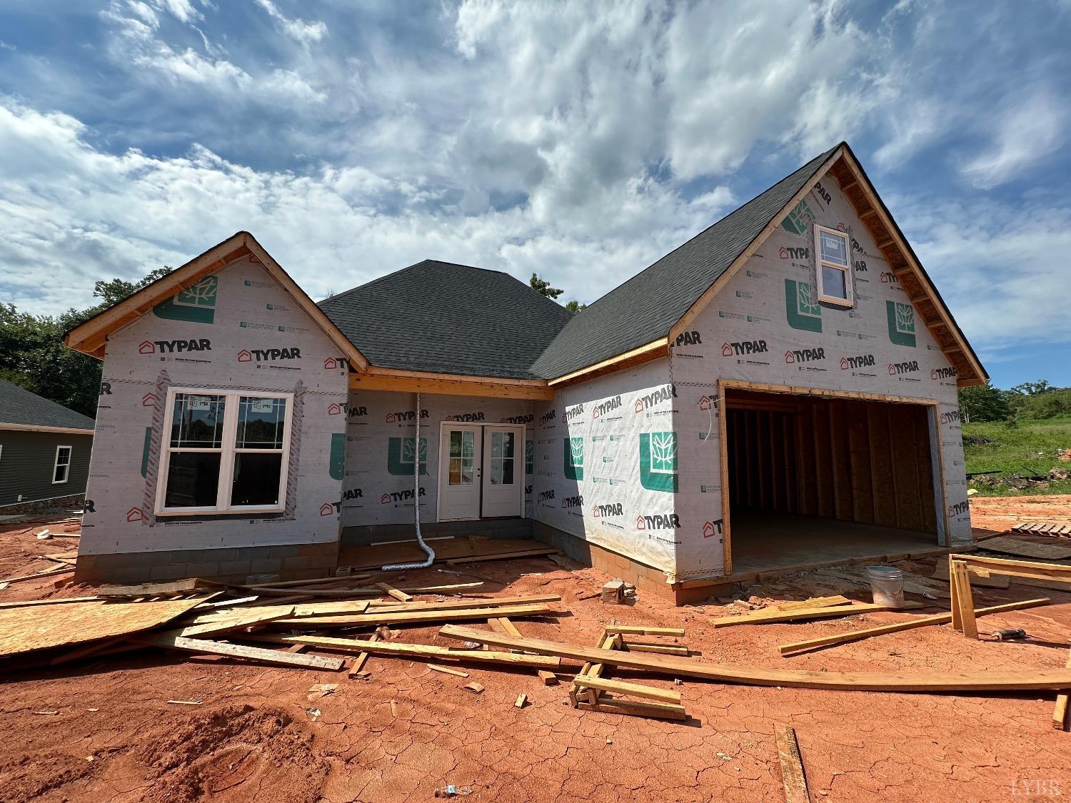 a front view of house with yard