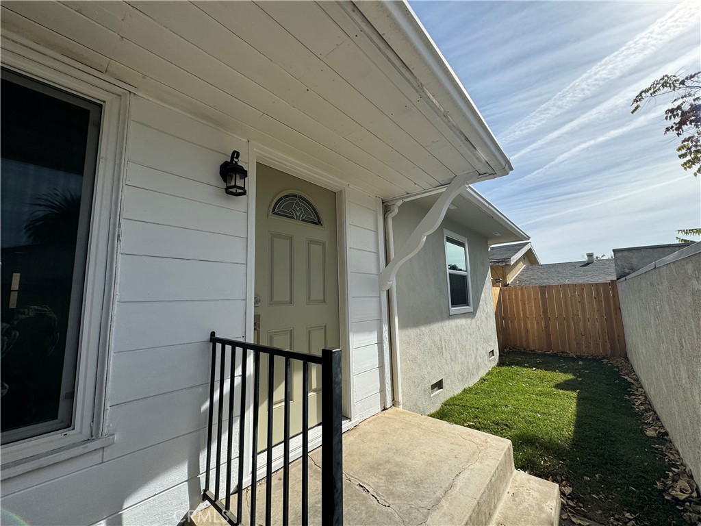 a view of a porch