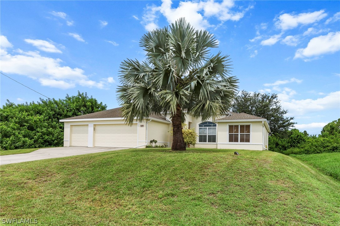 a house with a tree in front of it