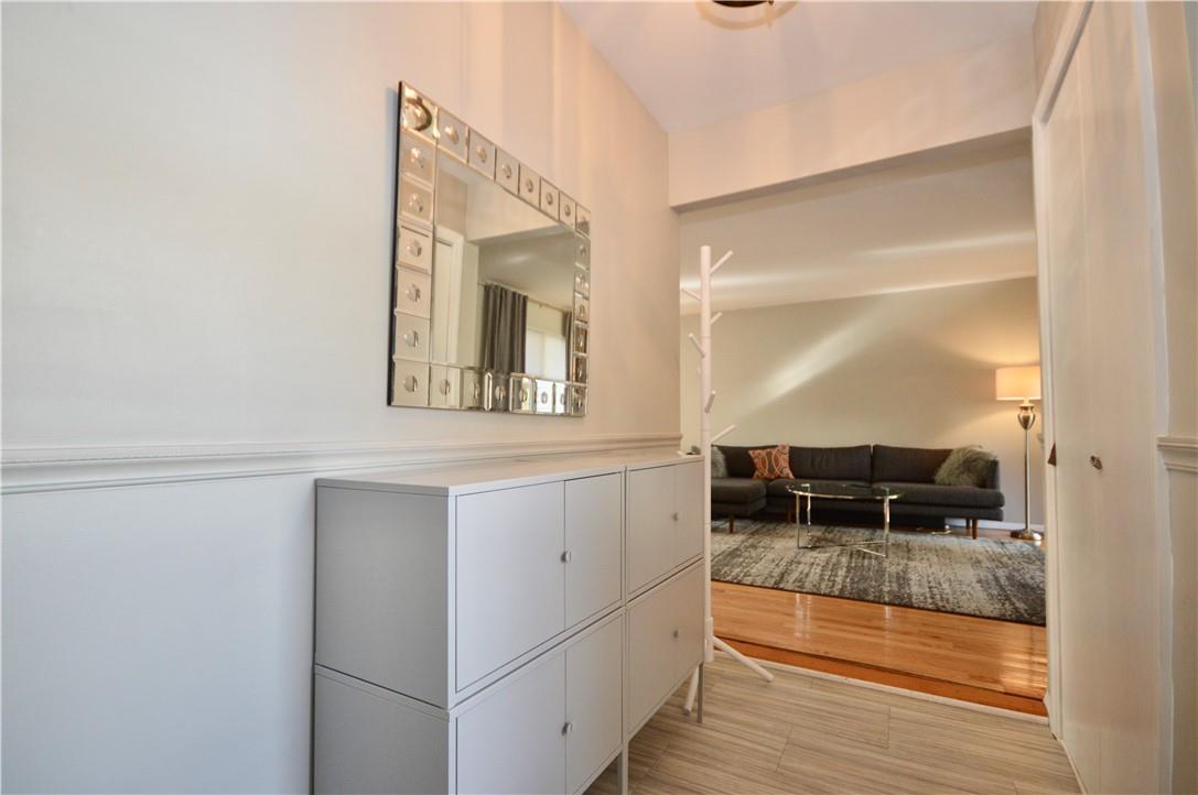 Entry foyer with coat closet