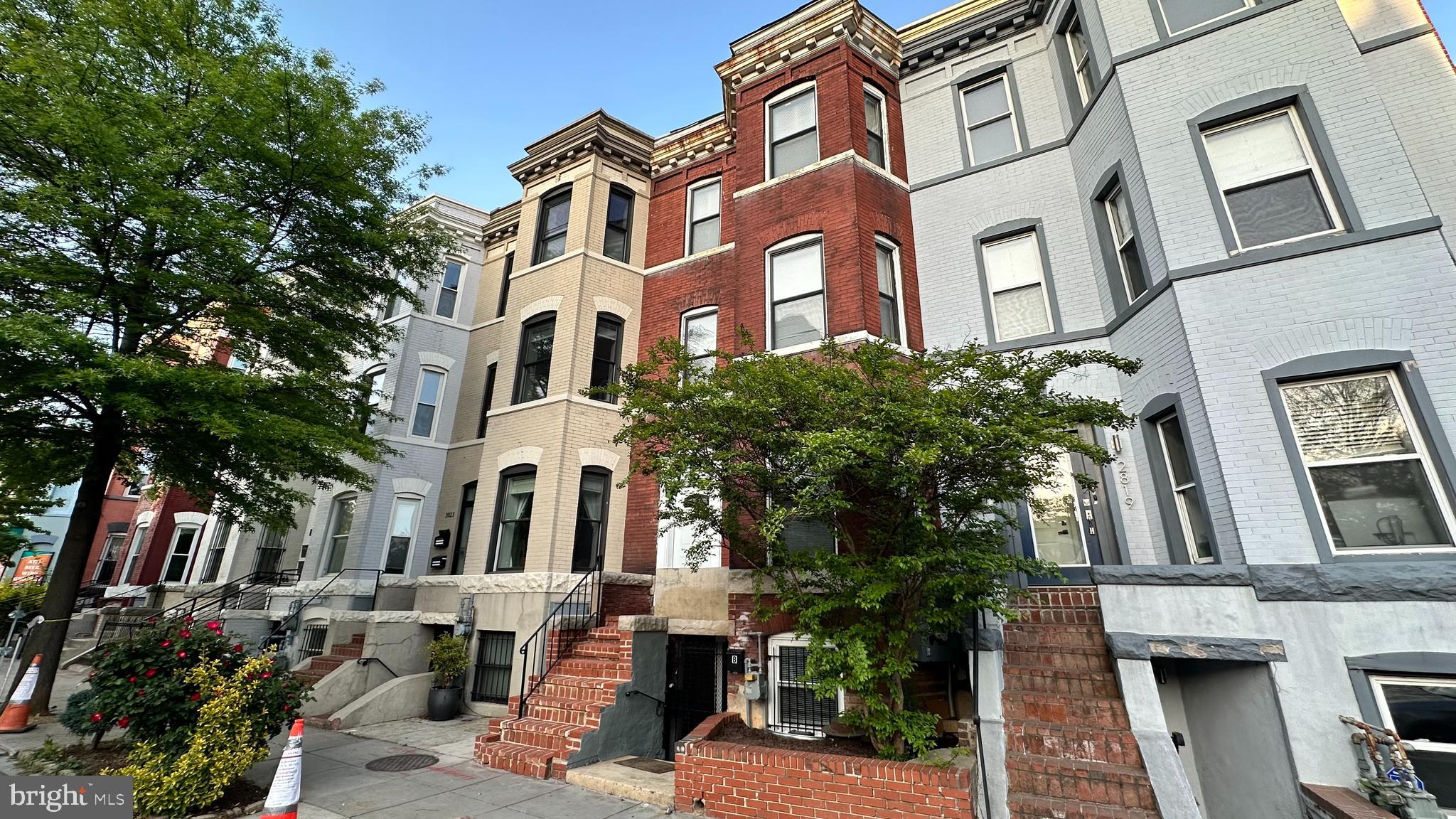 a view of a building with many windows