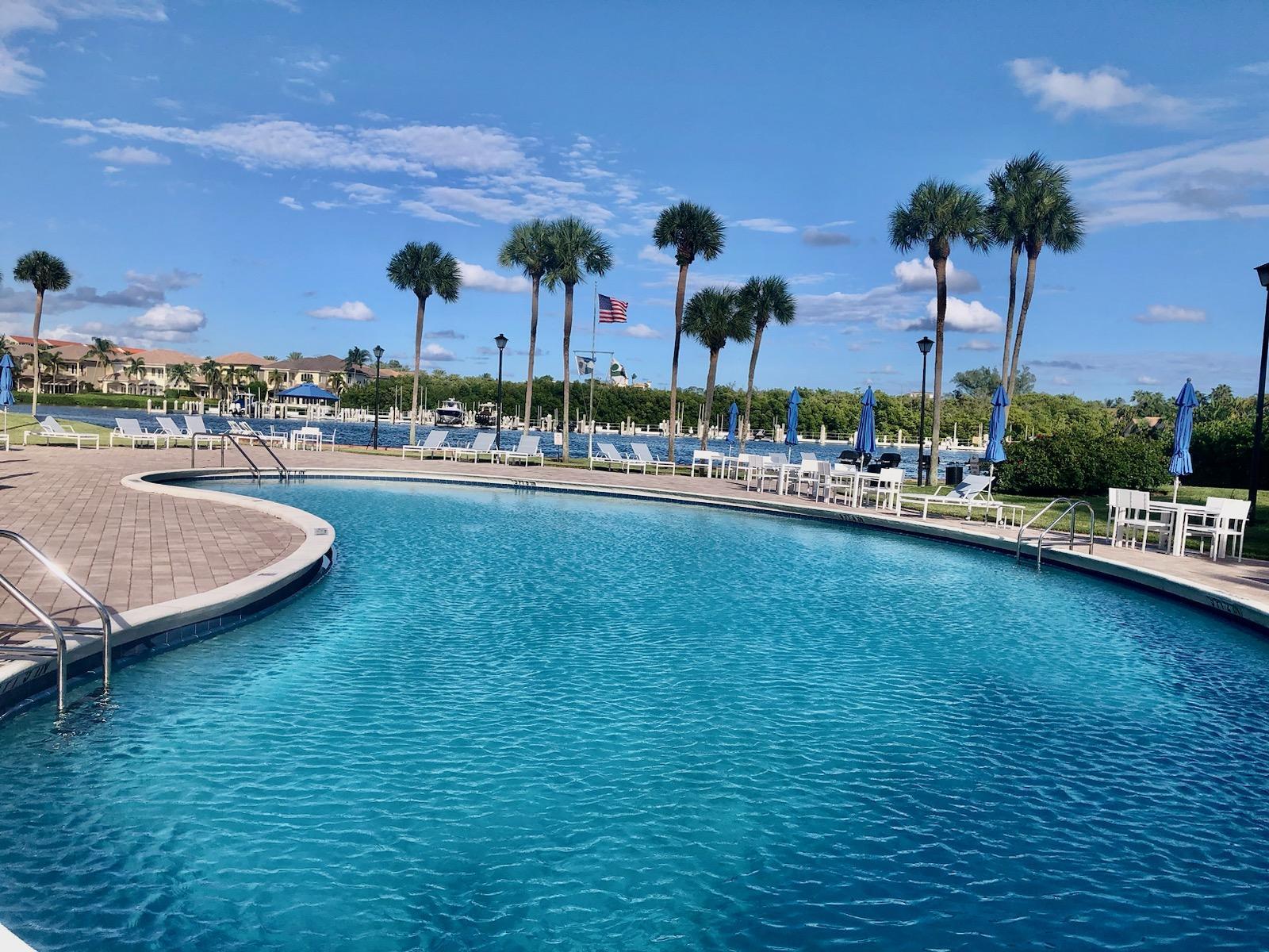 a view of a swimming pool and a terrace