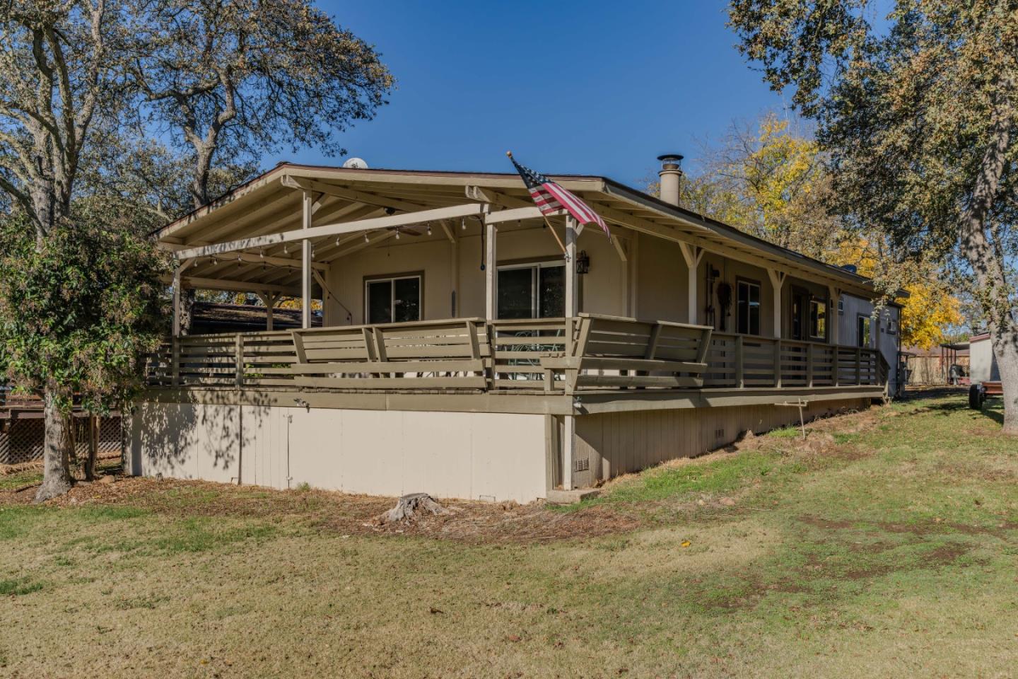 a front view of a house with swimming pool