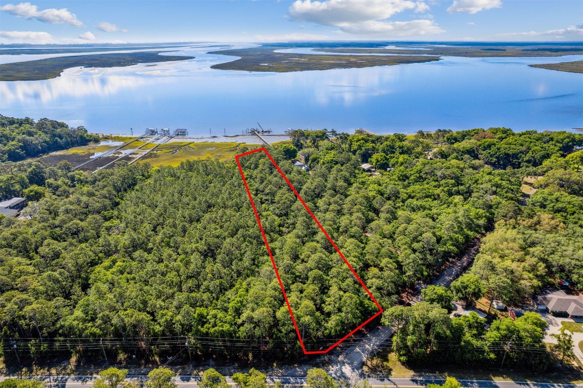 Looking East over property into Nassau River