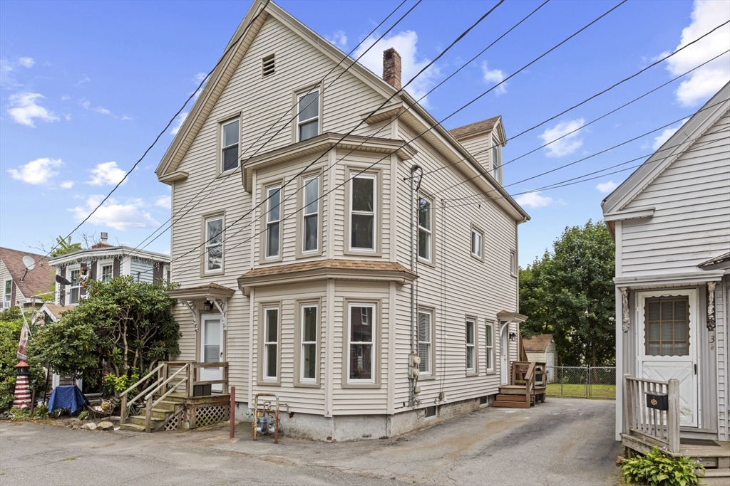 a front view of a house