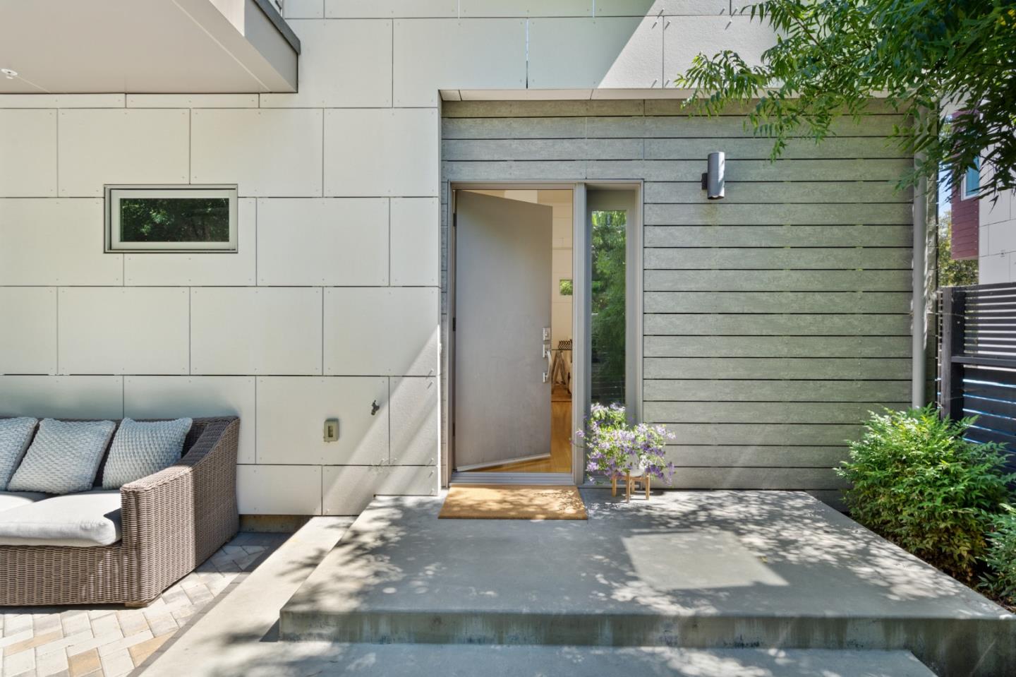 a view of a entryway door of the house