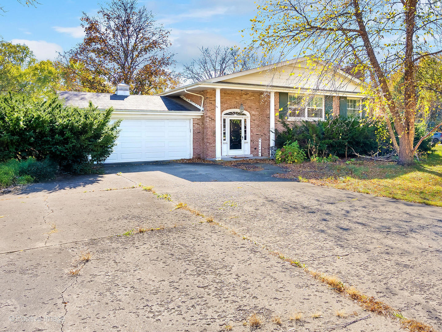 a view of a yard in front of house