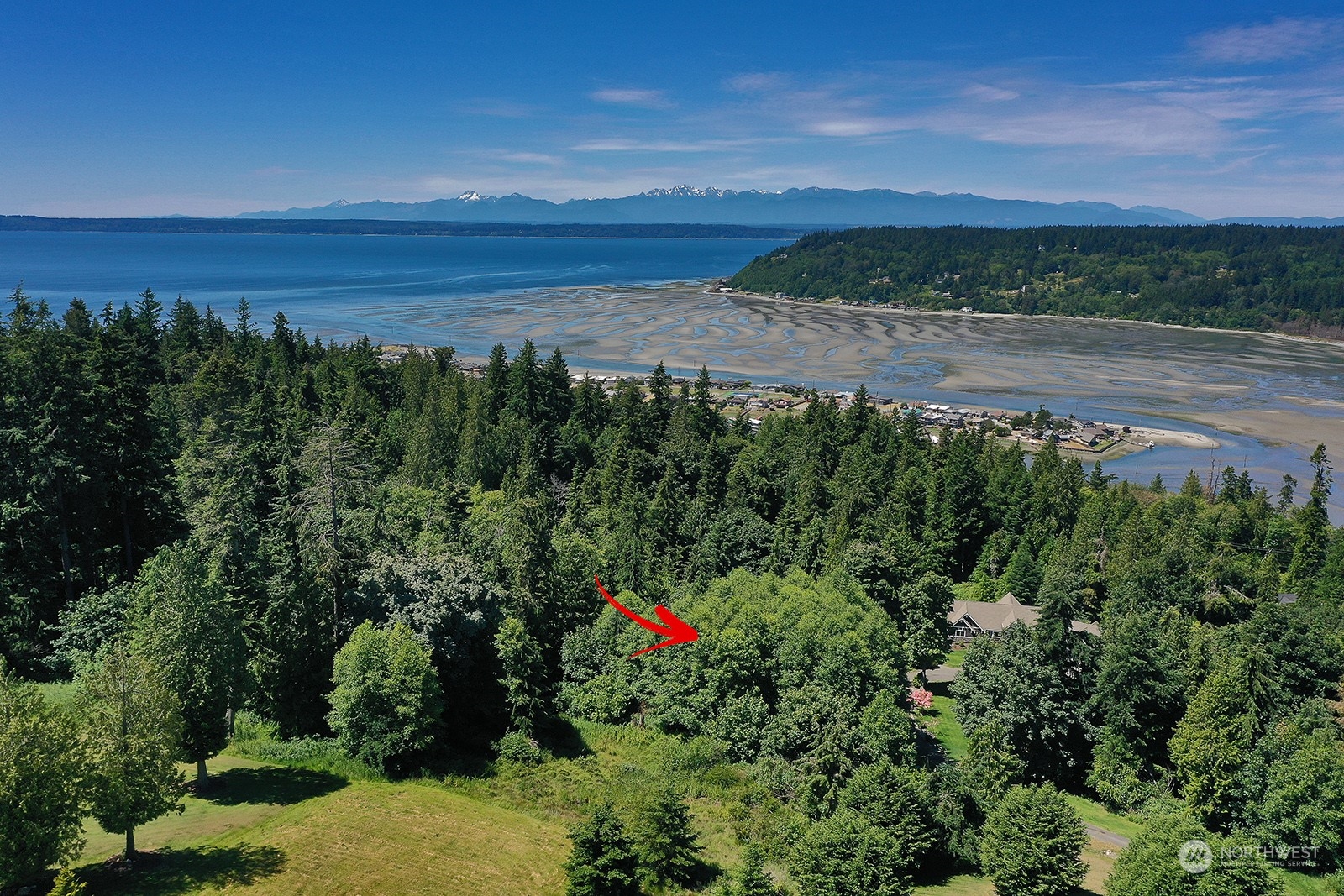 a view of outdoor space and ocean view