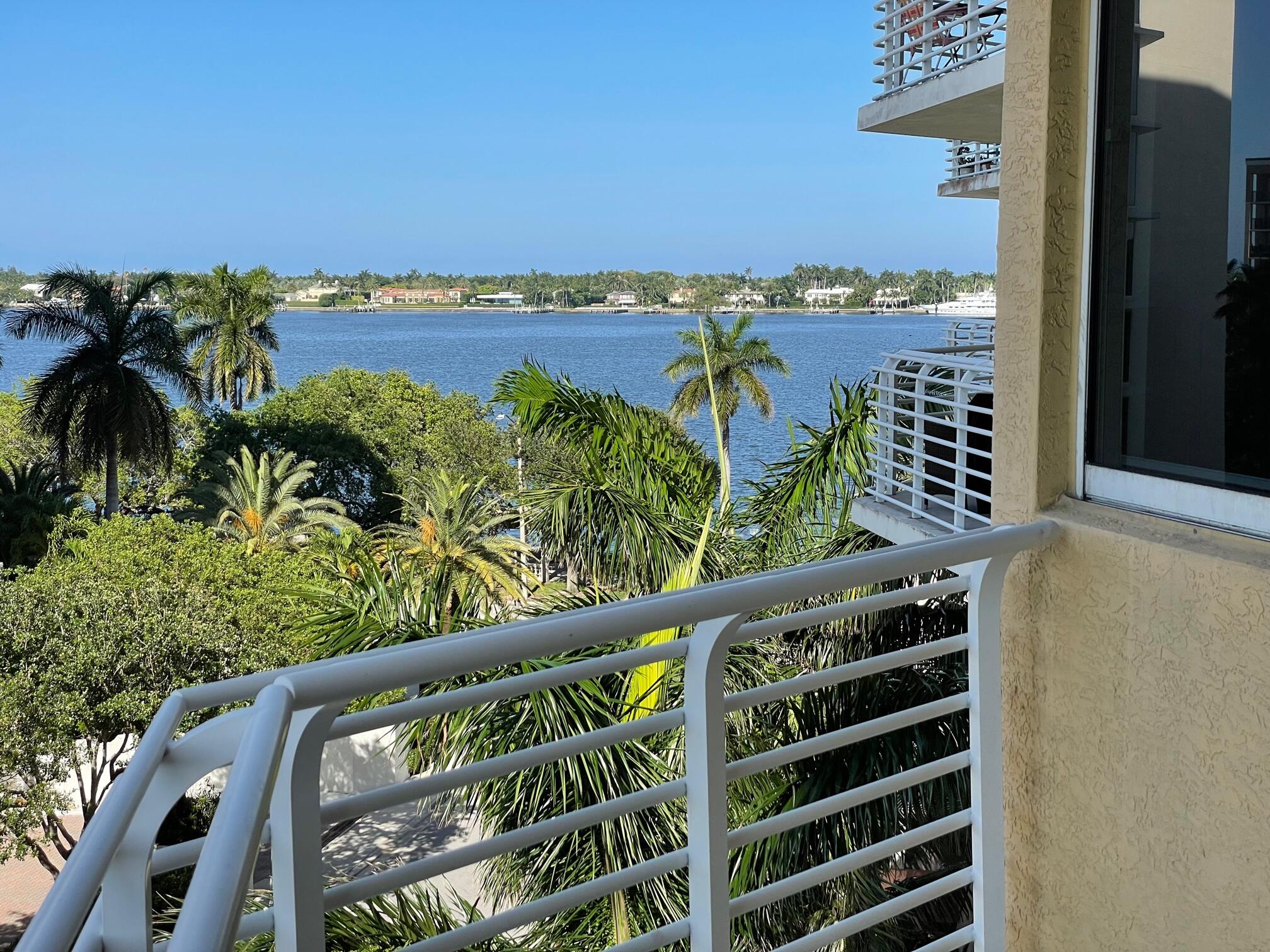 a view of a balcony with an outdoor space