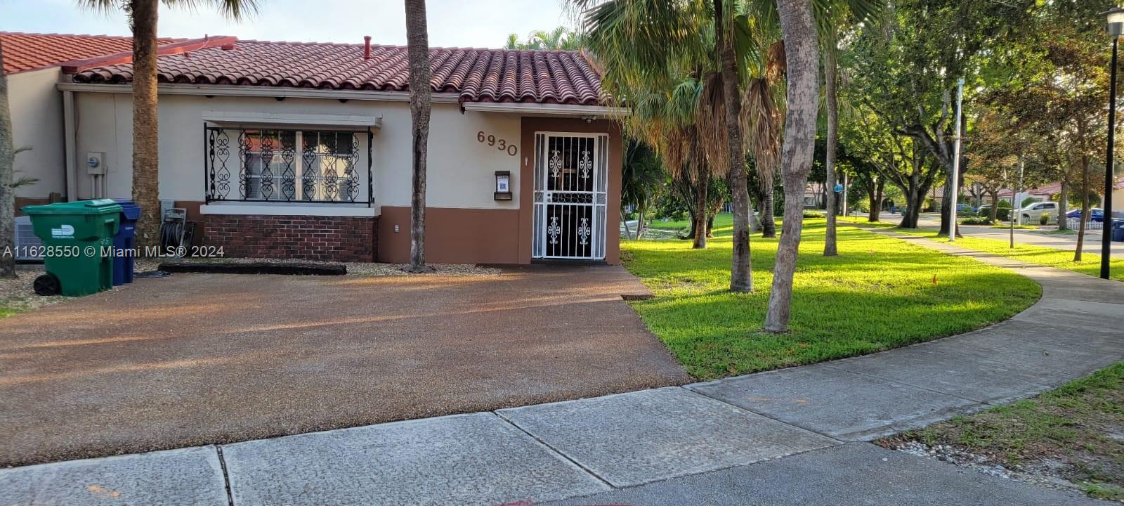 a view of a house with a patio