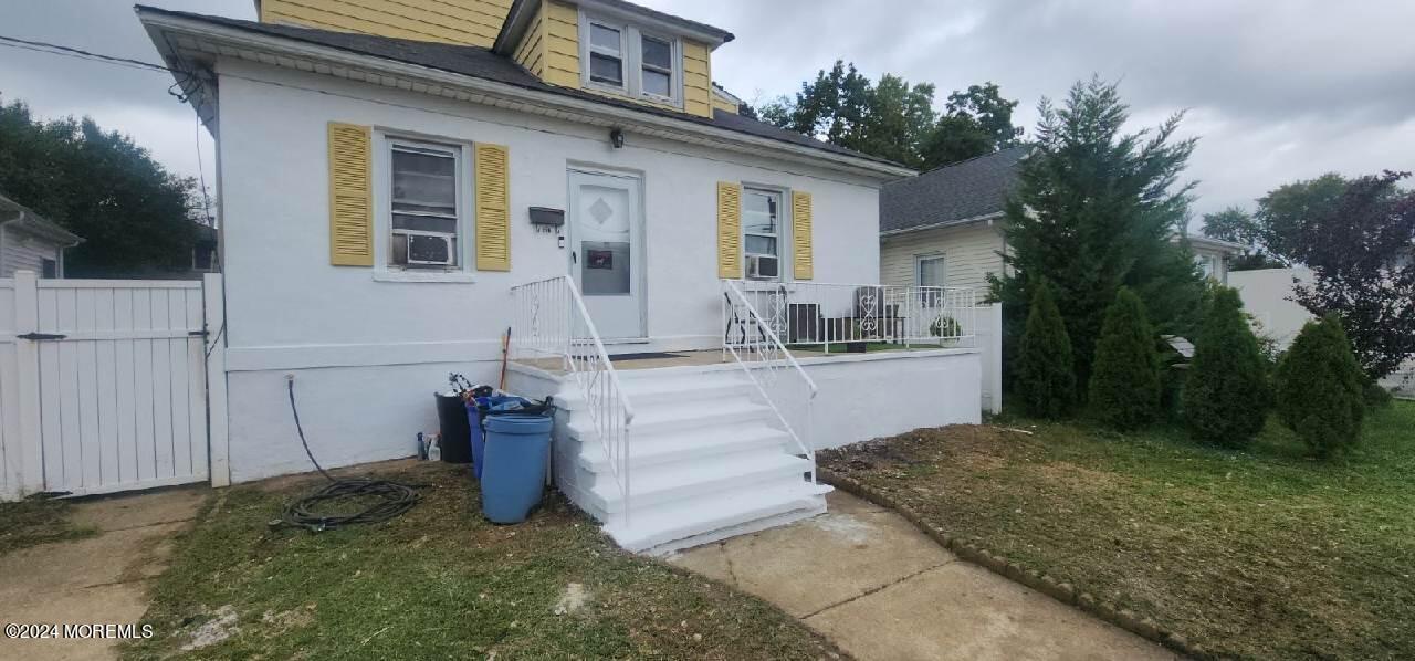 a view of a house with a patio