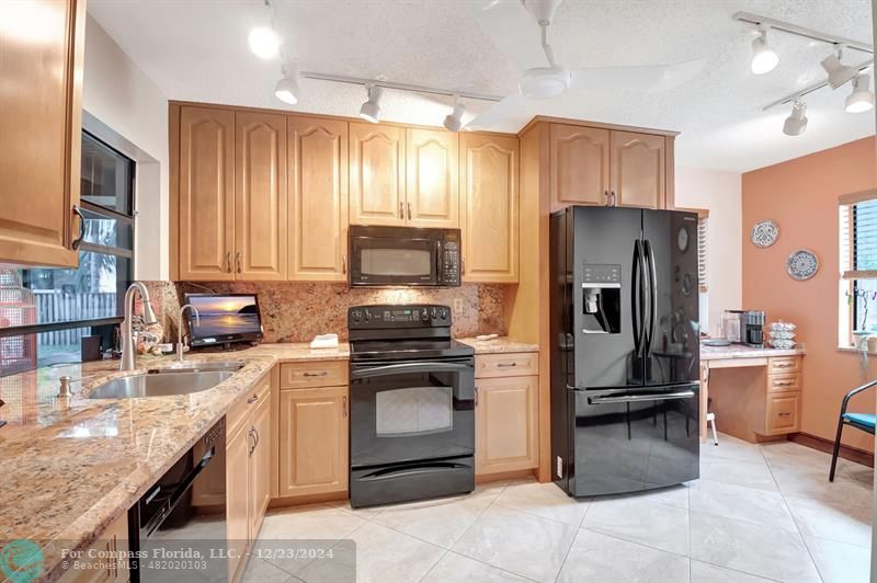 Stylishly updated kitchen