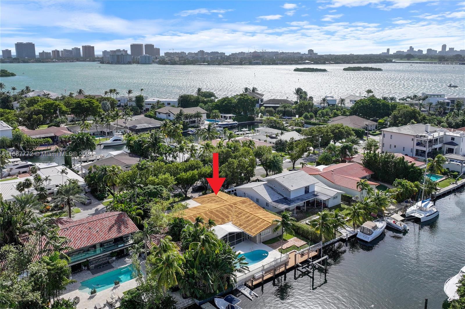 a view of lake and houses with outdoor space