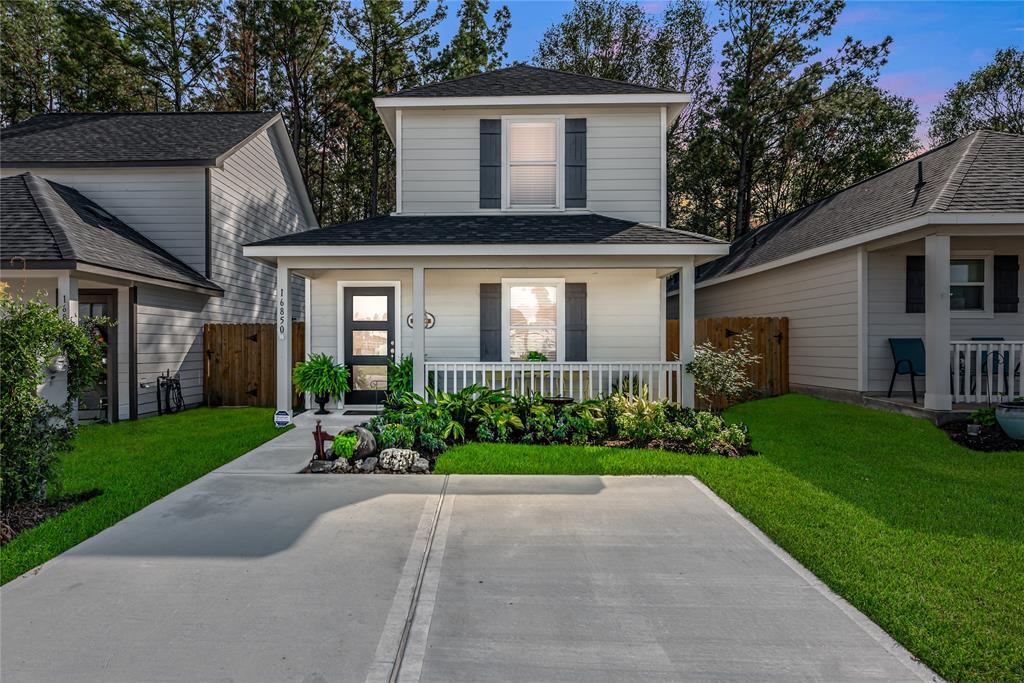 front view of a house and a yard