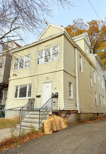 a front view of a building