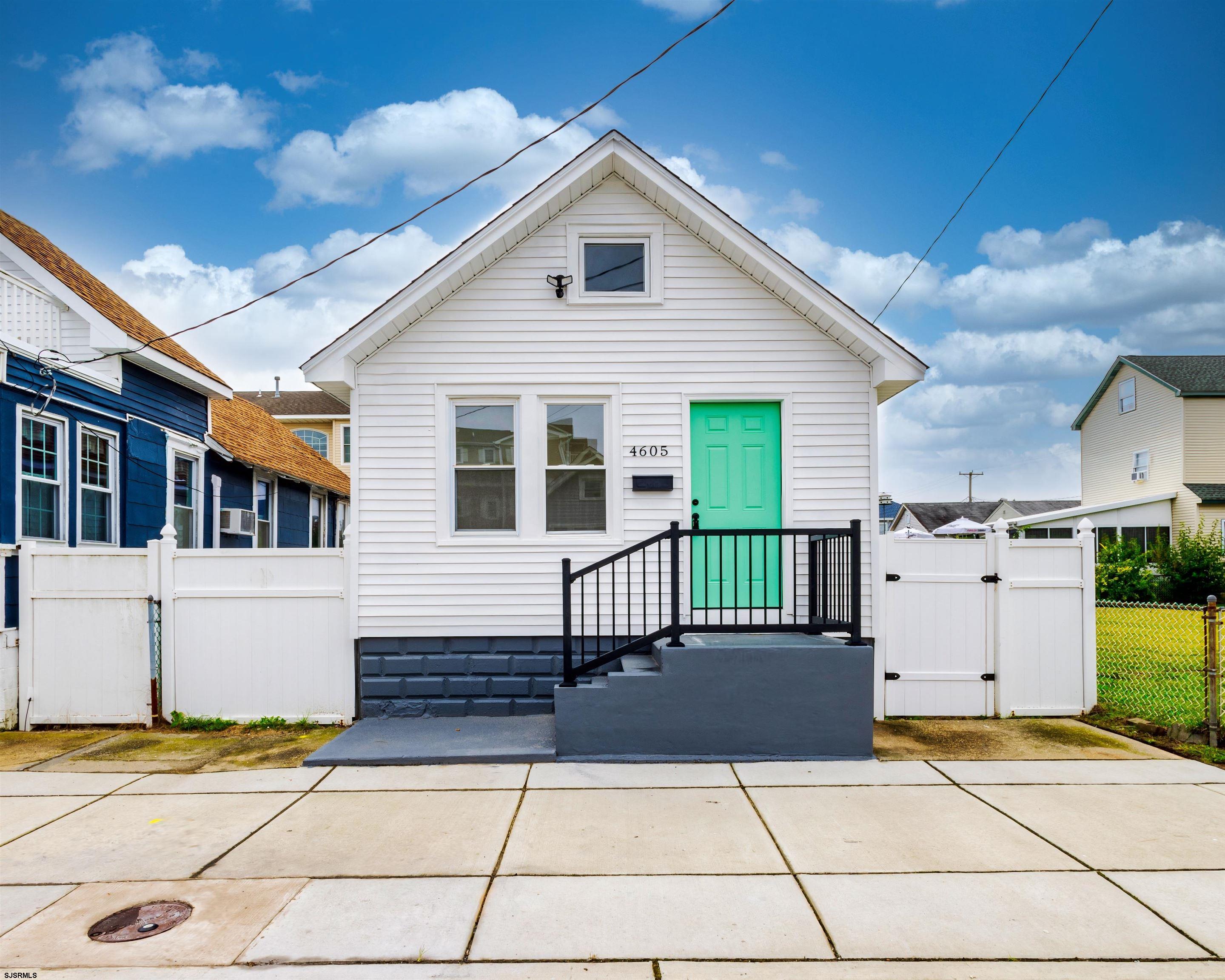 a view of a house with a door