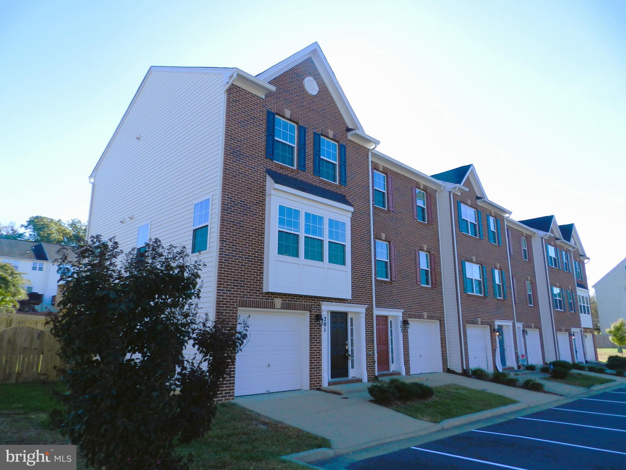 a front view of a building