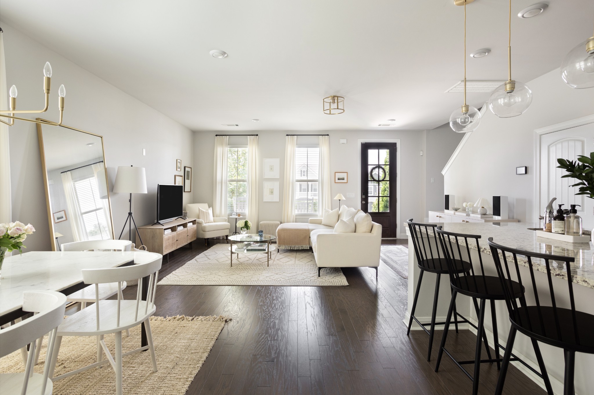 Lots of natural light floods into the main living area.