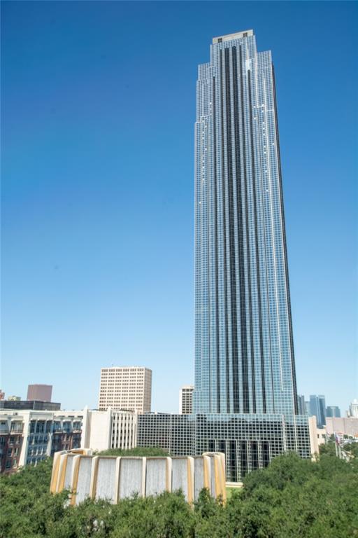 a view of a tall building