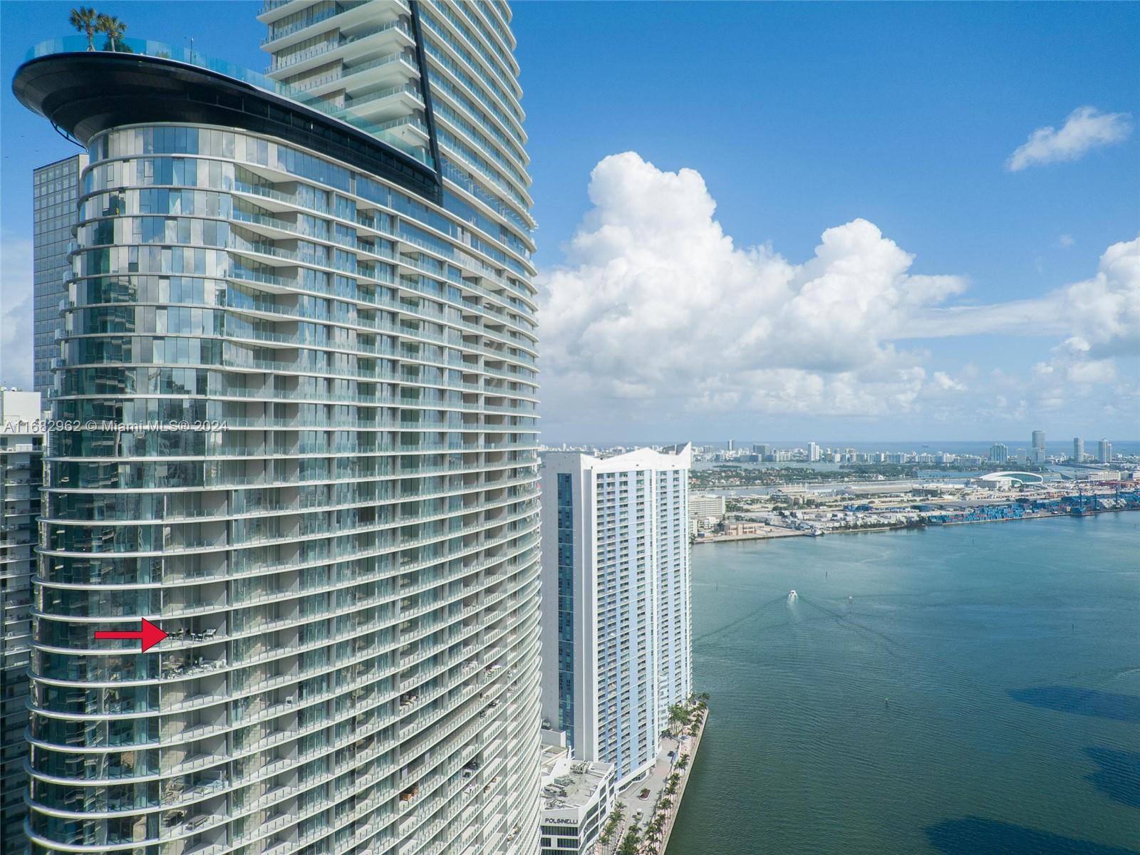 a view of a balcony with lake view