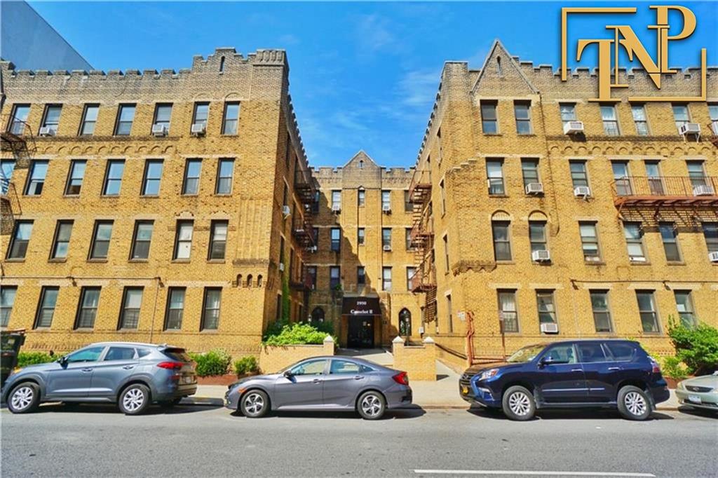 a building with a street view