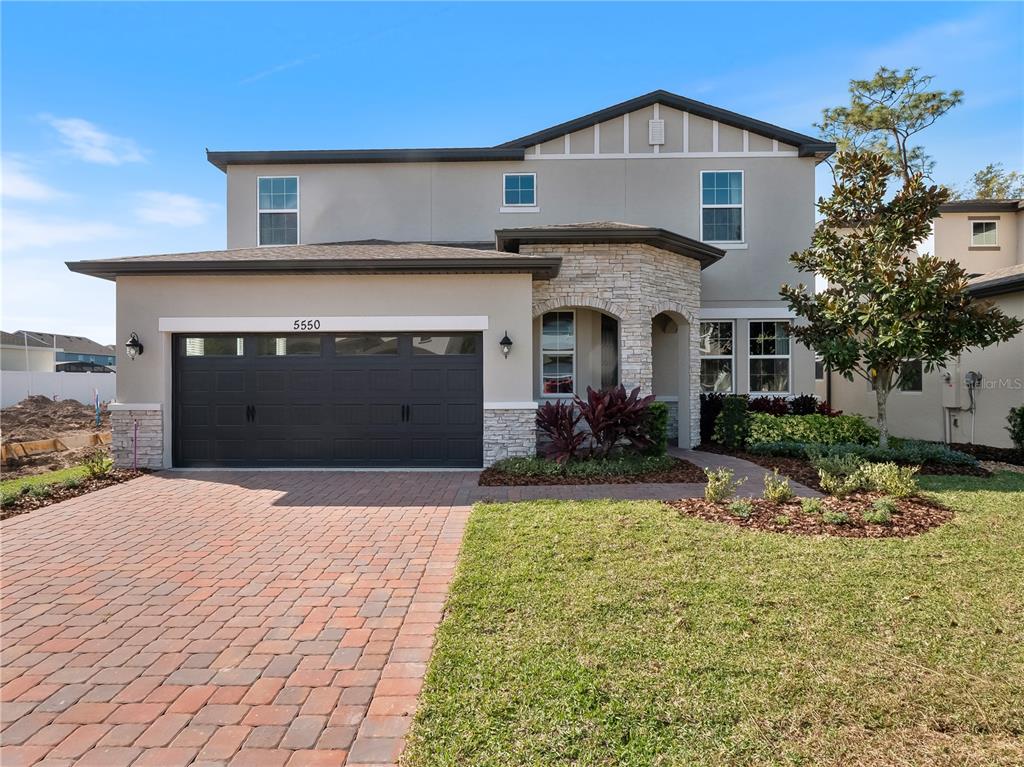 Front with Paver Driveway