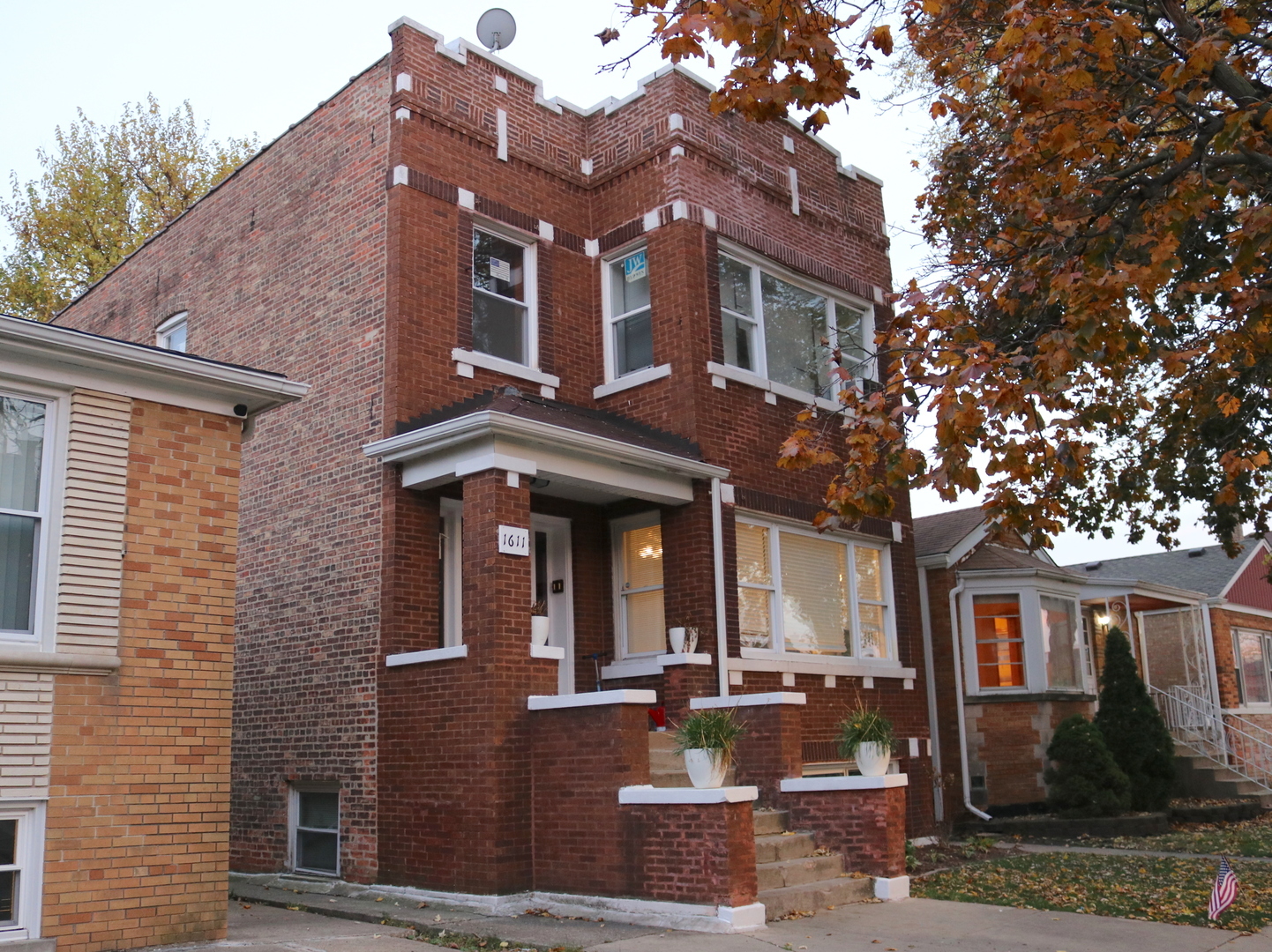 front view of house with a yard