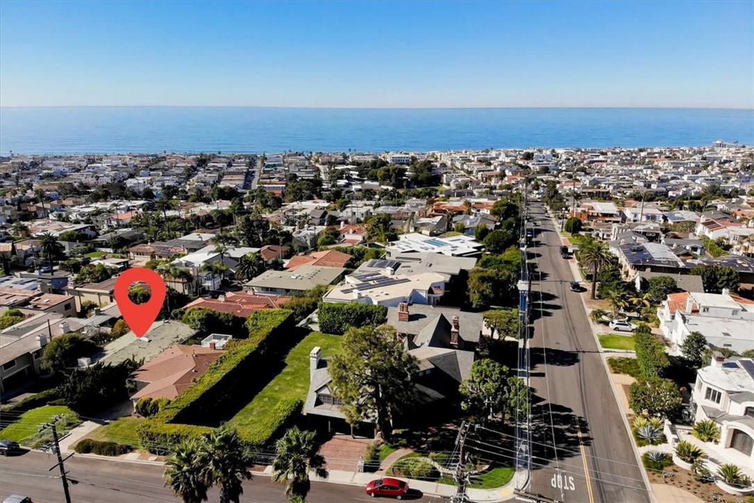 an aerial view of a city