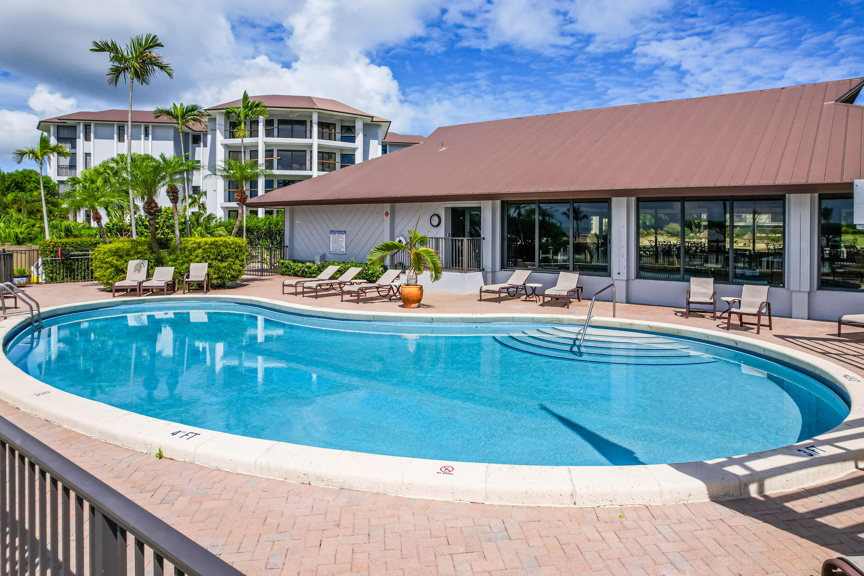 a outdoor space with swimming pool and patio