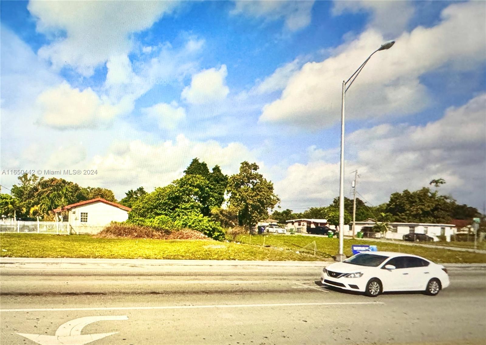 a view of parked car with city view