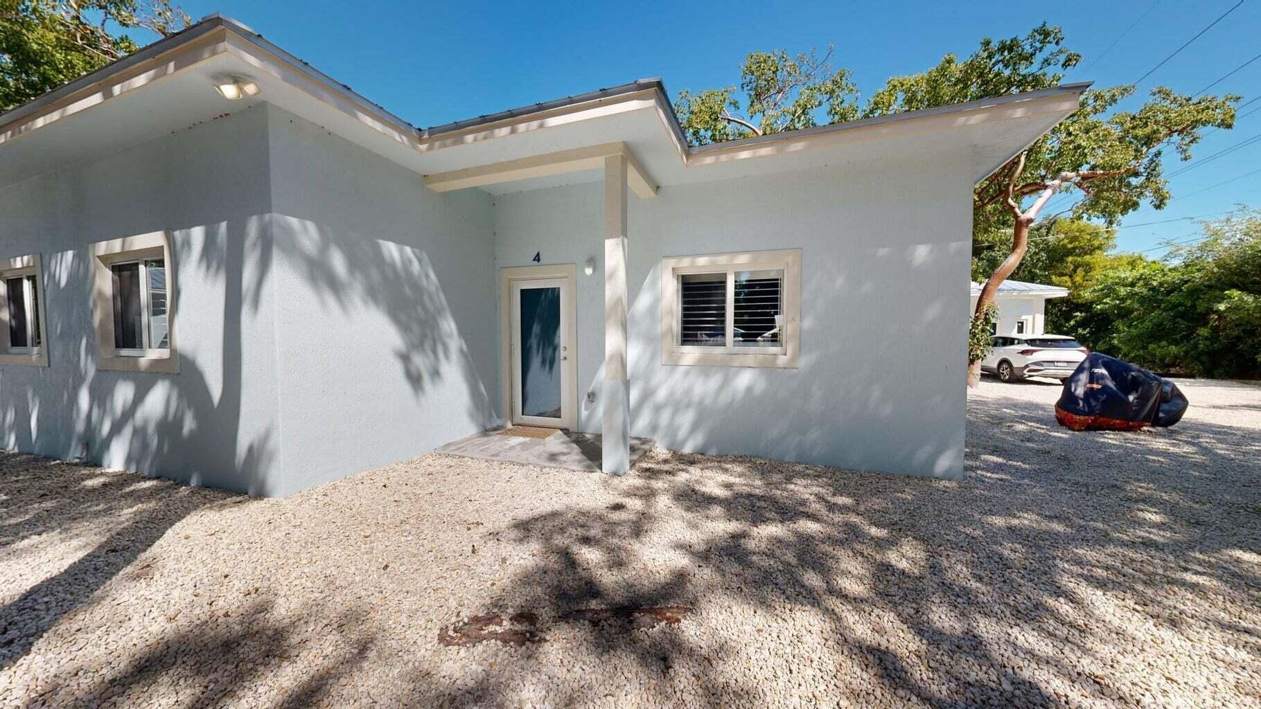 a view of a house with a patio