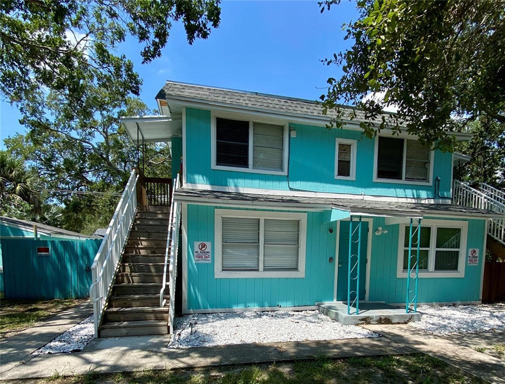 a front view of a house